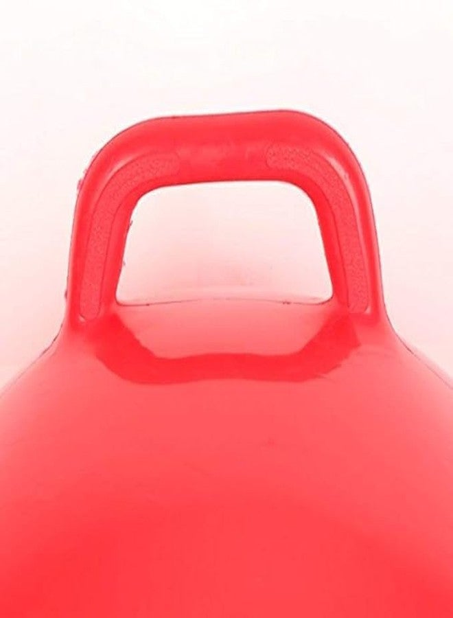 PAVITYAKSH HOP Ball Inflatable Jumping Hopping Hopper Hop Bouncy Jumping Ball with Grip Handle for Kids(45CM) (RED) - Image 3